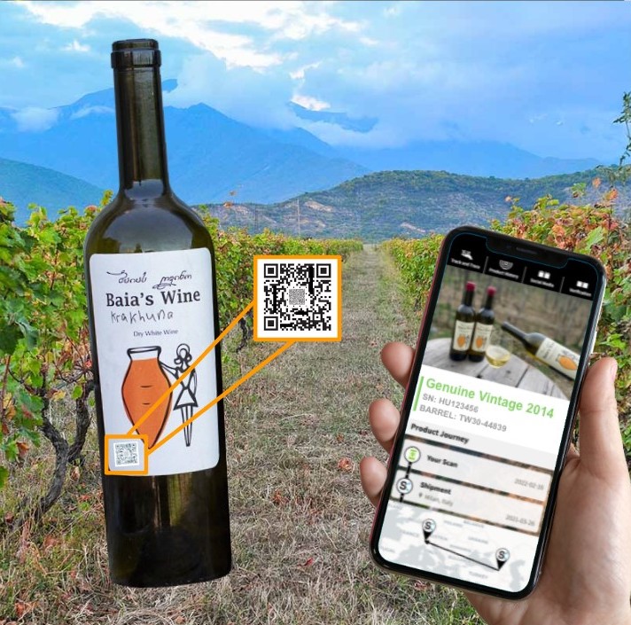 Anti-counterfeiting and product traceability for Baia’s Wine